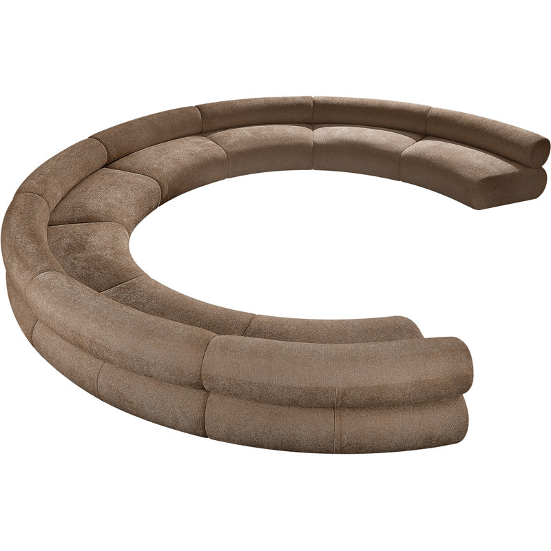Canapé modulaire rembourré 8 pièces en tissu chenille de 20 po Bale