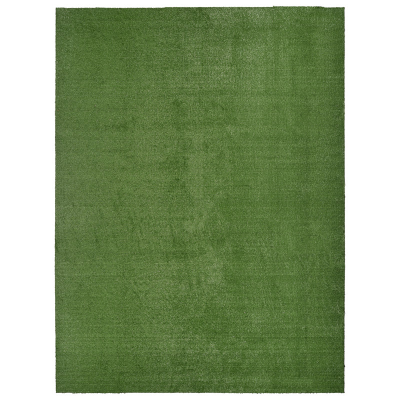 Tapis intérieur / extérieur en polypropylène touffeté à la machine Ashkhen, Rectangle de 5 pi x 8 pi