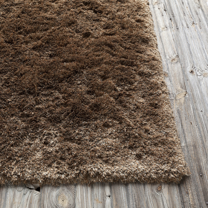 Tapis brun/brun clair foncé Heike, 7 pi 9 po X 10 pi 6 po