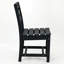 Ensemble bistro 3 pièces en PEHD noir avec table ronde et 2 chaises, noir