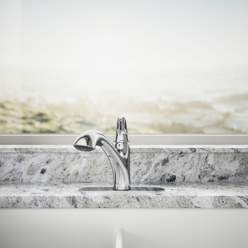 Jolt Single-Handle Pull-Out Kitchen Sink Faucet With Two-Function Sprayhead, Polished Chrome