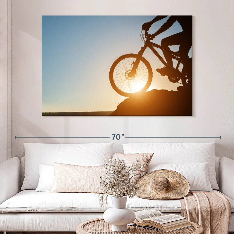 Senne, vélo de montagne au coucher du soleil