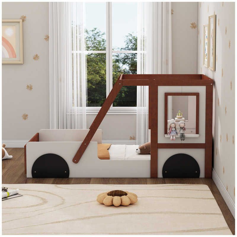 Fun Play Design Car Bed,  Platform Bed in Car-Shaped for  Boys Girls Teens