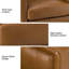 Fauteuil demi-tonneau pivotant en cuir véritable de 28,74 po de largeur avec garniture cloutée Alfonso-1348946773