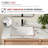 Stylish Undermount 20 ¾" W x 15 ½" D White Rectangular Bathroom Sink with Pop up Drain