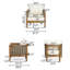 Chaise de patio avec coussins Treadway-582468350-582468345