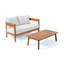 Causeuse et table basse Brooklyn