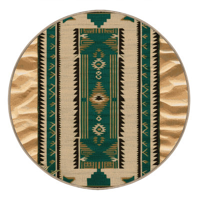 Washable Desert Oasis Southwestern Area Rug