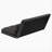 3-Fold Sofa Bed, Folding Mattress with 2 Pillows, Black - High-Density Foam Filling, Polyester Fabric-1114093690