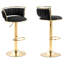 Christal Height Adjustable Swivel Bar Stool-377126500-377126499