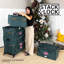 Boîte de rangement d'ornement de Noël 72 (4 po) avec poche supérieure
