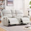 Causeuse inclinable 70 po avec console centrale