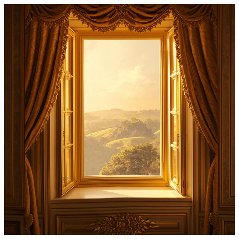 Housses de couette Scenic Window View, Grand lit