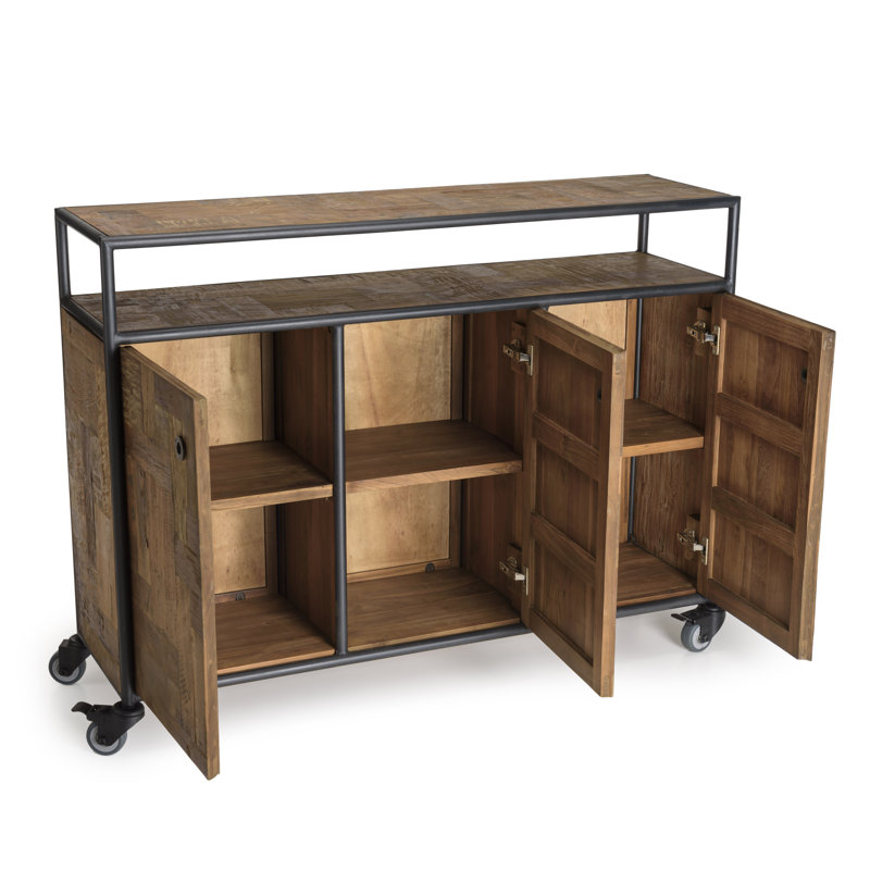 Derreck 135cm Solid Wood Sideboard