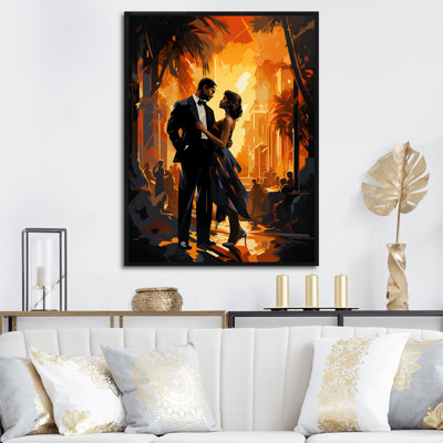 Black Harlem Renaissance Jazz Couple - Harlem Renaissance Wall Art