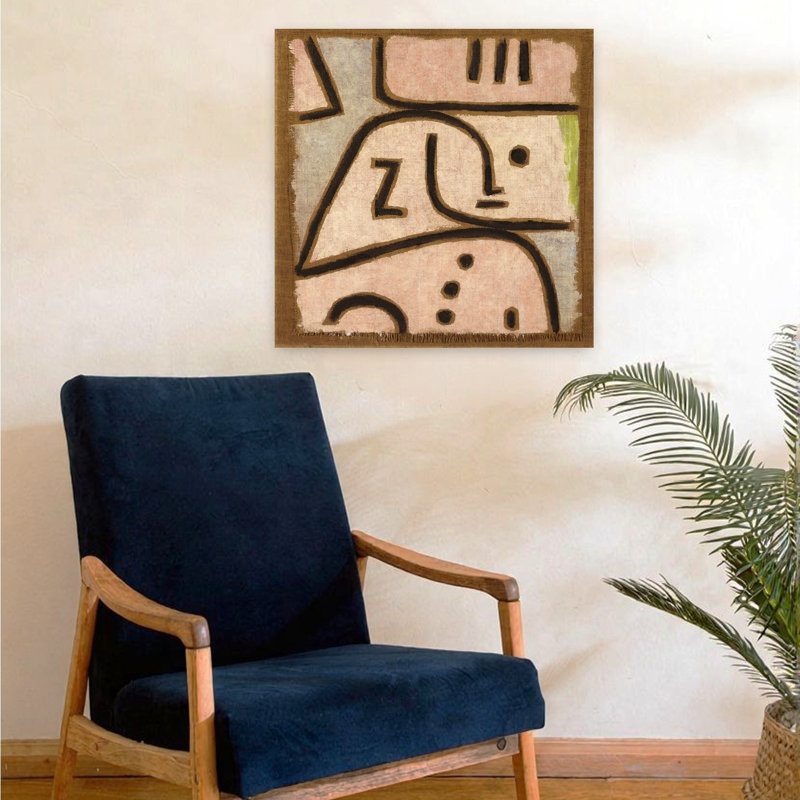 Wi, impression d'art moderne classique abstrait, H 24 po x l 24 po