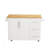 Kitchen Island Cart With 2 Door Cabinet And Three Drawers,43.31 Inch Width With Spice Rack, Kitchen Island