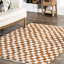Tapis à franges et à carreaux Dominique-595085581