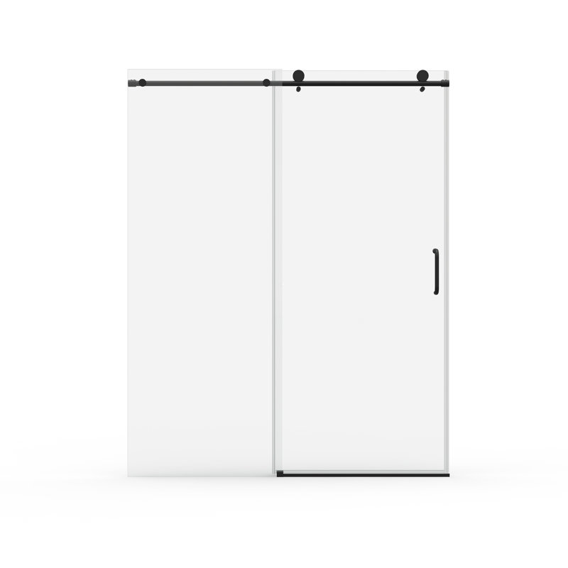 Porte de douche coulissante simple, Noir
