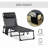 Outsunny Reclining Chaise Lounge Chair, Portable Sun Lounger, Folding Camping Cot, With Adjustable Backrest-1740539956