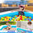 Vinyl Rectangle Inflatable Pool 22'' H x 63'' W x 102'' L