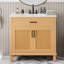 Meuble-lavabo en rotin avec lavabo en céramique-129777626