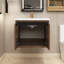 Meuble-lavabo simple 23,6 po avec plateau en résine Hajera-1591501725