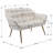 48"  Small Velvet Loveseat Sofa