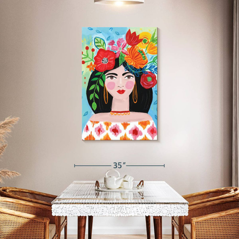 Leisha Boho Girl II, 45" H x 30" W