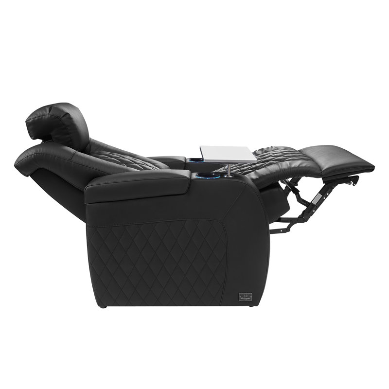 Fauteuil de jeu inclinable 91,78 po à trois moteurs en cuir Geniue