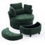 Swivel Armchair with Footstool-627896504