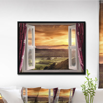 " Open Window To Rural Landscape "