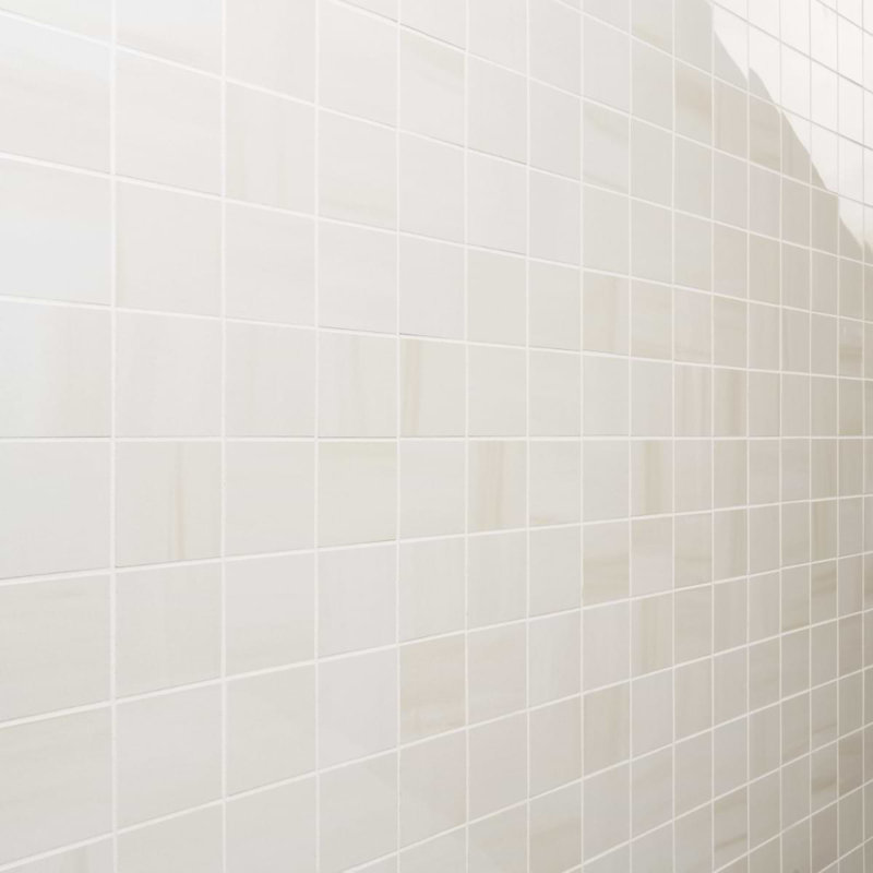 Minera 12x12 Matte Marble Look Mosaic Tile, Warm White