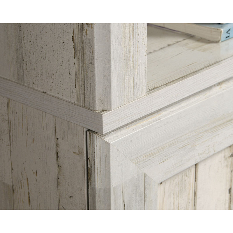 St. Nicholas Standard Bookcase, (3 Shelves) 69.76"H x 35.28"W x 8.44"D, Off White