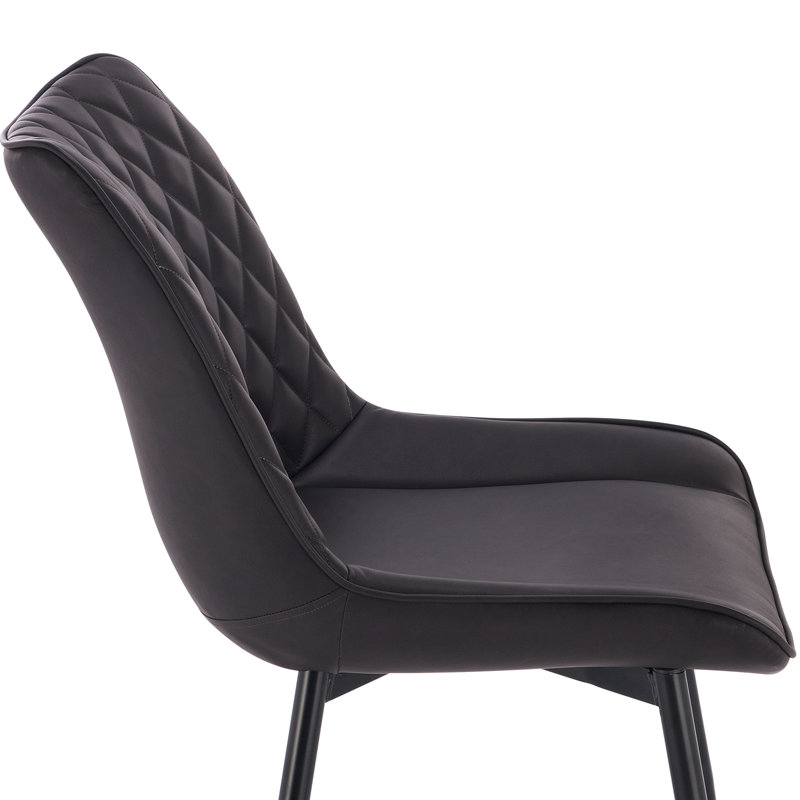 Alhambra 46.5cm H Upholstered Side Chair, Anthracite, 2