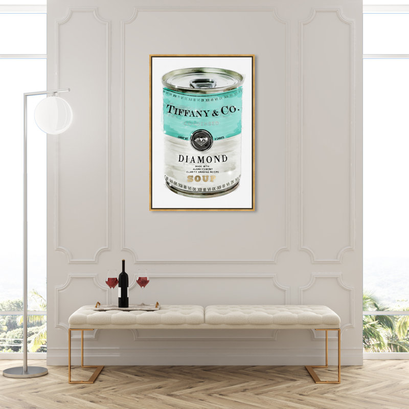 «Priceless Can», reproduction d'art graphique, H 15 po x l 10 po, Cadre doré