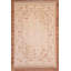 Tapis en laine et soie crème à motif traditionnel noué à la main Original