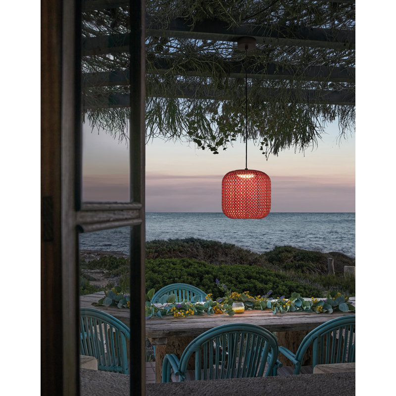 Nans 1 - Light LED Pendant, Red
