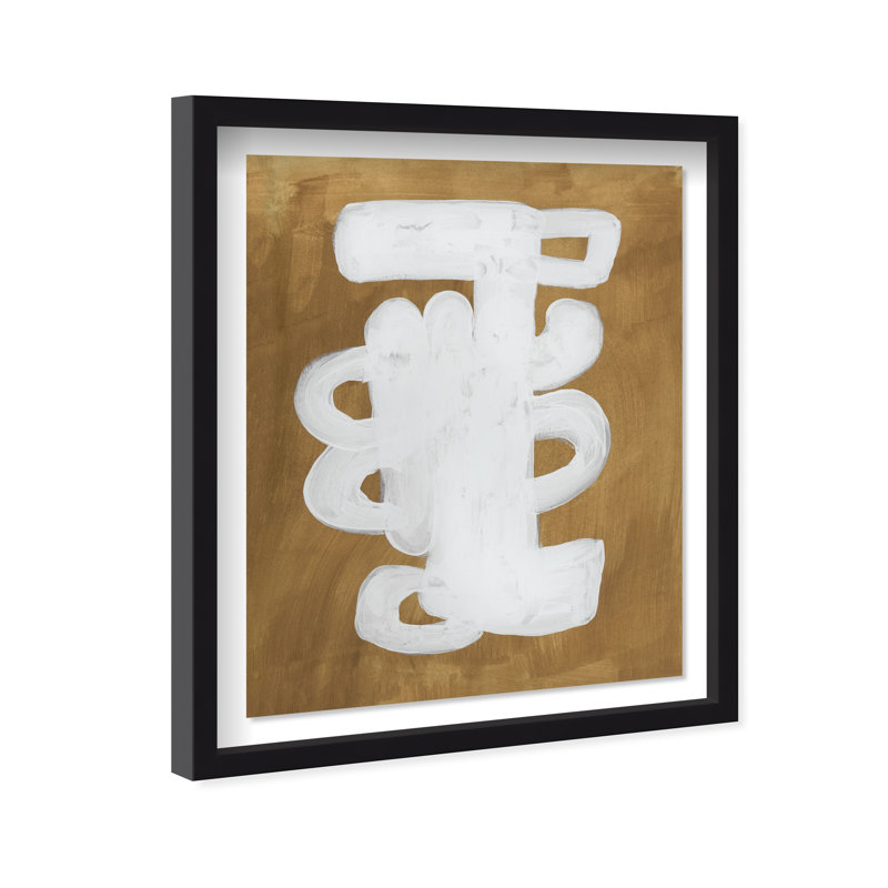 Santana III Shadowbox Abstract Print by Oliver Gal, Black Frame, 16 x 20, 37.5"H x 31.5"W, Black Frame