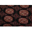 Tapis oriental noir en laine noué à la main 6 pi 4 po x 9 pi 2 po Bokhara