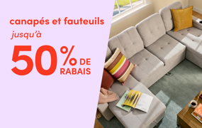 canapés et fauteuils en solde
