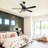 Joquin 52'' Dimmable LED Ceiling Fan with 3 Color Lights and Remote Control, Double-Sided Blades, 6-Speed Reversible DC Motor -386887446