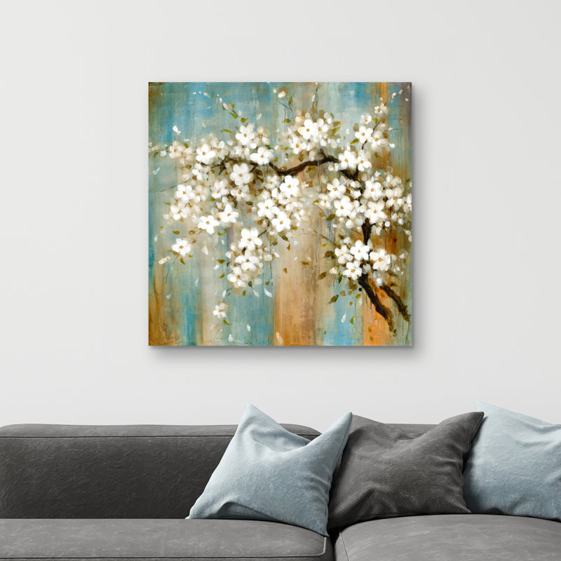Relaxing cherry blossoms - 32"x32" art on canvas