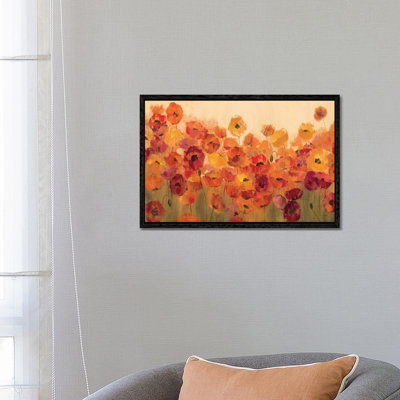 Summer Poppies II by Silvia Vassileva - Wrapped Canvas Painting