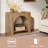 Set Of 2 Farmhouse End Table With Storage Shelf