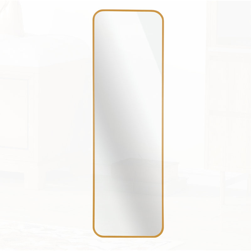 Miroir de porte rectangulaire, Doré