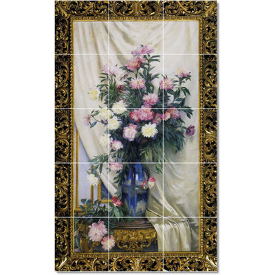 36" X 60" Ceramic John Waterhouse Mythology Painting Decorative Mural Tile W09370: 12" X 12" (Set Of 15)-Ly13-