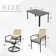 6 - Person Rectangular Outdoor Dining Set with Cushions