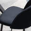 Chaise d'appoint rembourrée en velours noir Doop-842275921