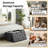 30In Foldable Storage Ottoman, Storage Chest For Bedroom End Of Bed, Large Ottoman Bench Foot Rest Stool For Living Room